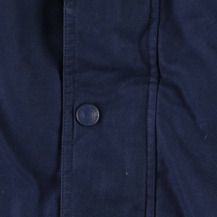 Eddie Bauer Goose Down Parka, Men's Size L polyester navy blue type Vintage Second Hand