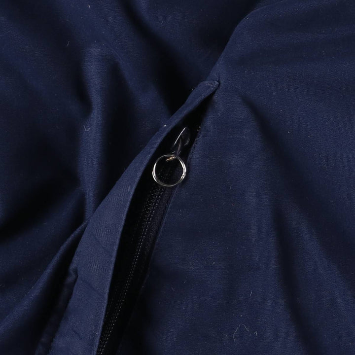 Eddie Bauer Goose Down Parka, Men's Size L polyester navy blue type Vintage Second Hand