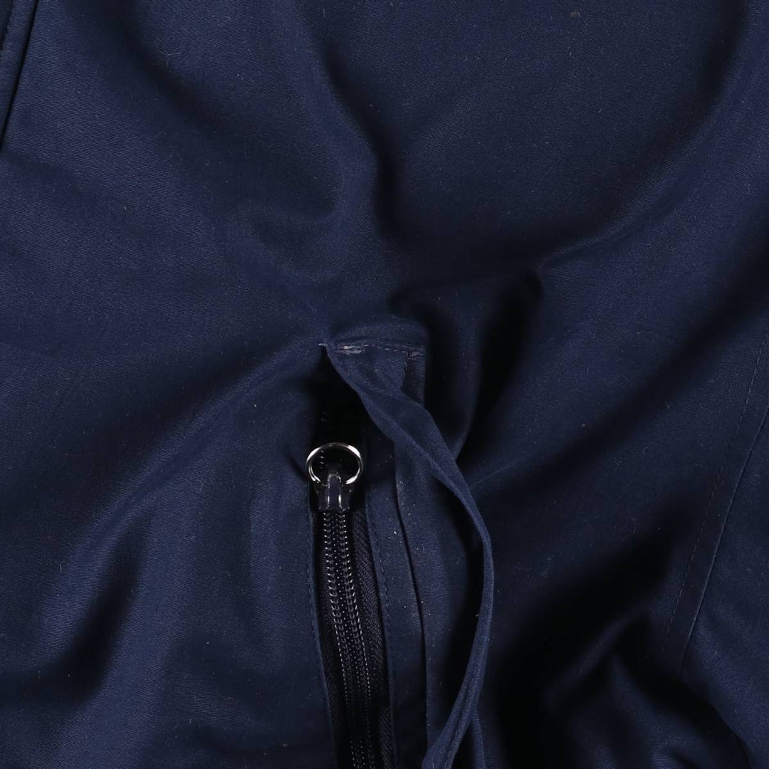 Eddie Bauer Goose Down Parka, Men's Size L polyester navy blue type Vintage Second Hand