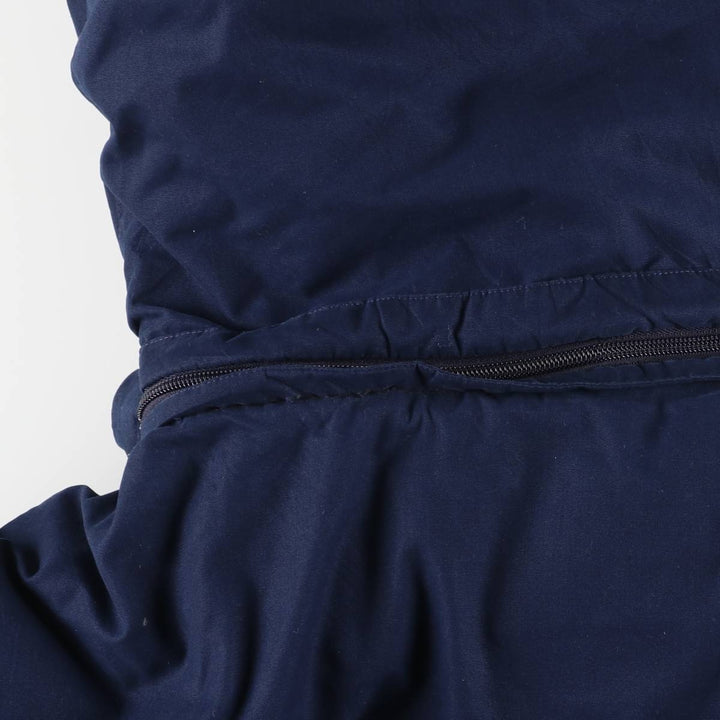 Eddie Bauer Goose Down Parka, Men's Size L polyester navy blue type Vintage Second Hand