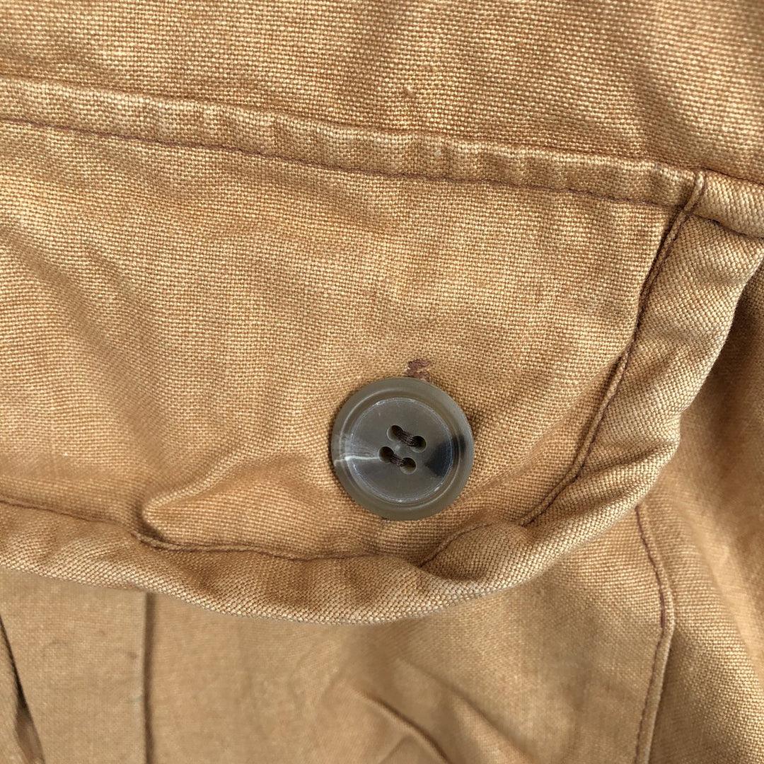 1980'S CALIBER Shooting Vest, Men's Size L (approx.), Vintage cotton brown type Vintage Second Hand