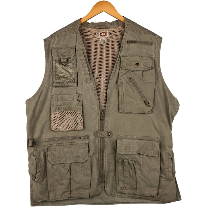 80'S Banana Republic Safari Vest Men's XL Size Vintage cotton Beige type Vintage Second Hand