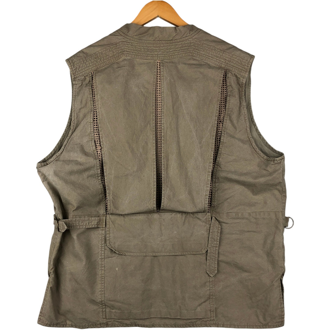 80'S Banana Republic Safari Vest Men's XL Size Vintage cotton Beige type Vintage Second Hand