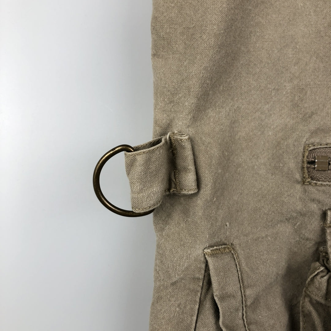 80'S Banana Republic Safari Vest Men's XL Size Vintage cotton Beige type Vintage Second Hand