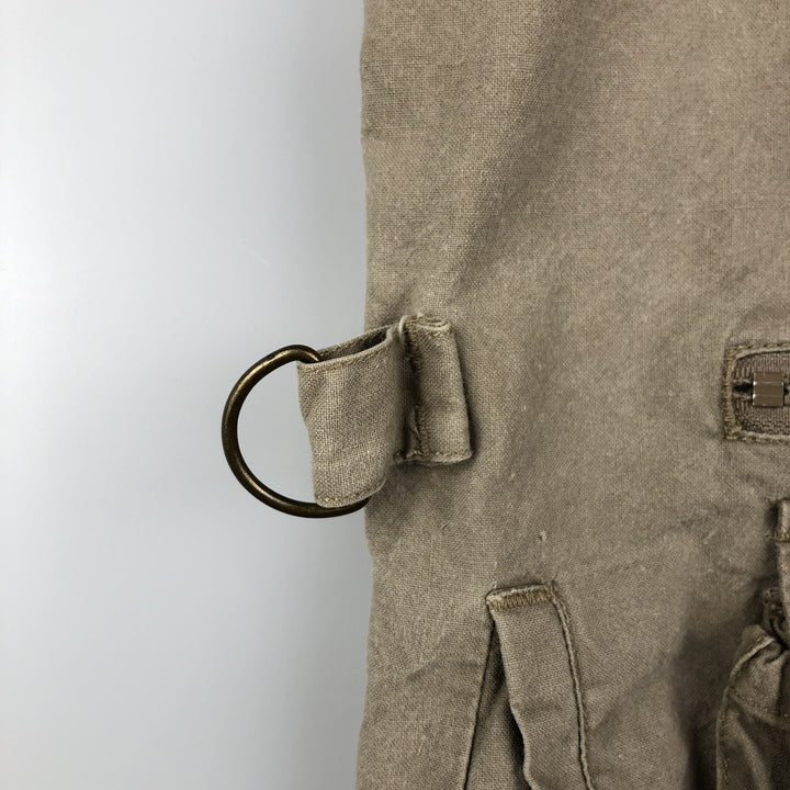 80'S Banana Republic Safari Vest Men's XL Size Vintage cotton Beige type Vintage Second Hand
