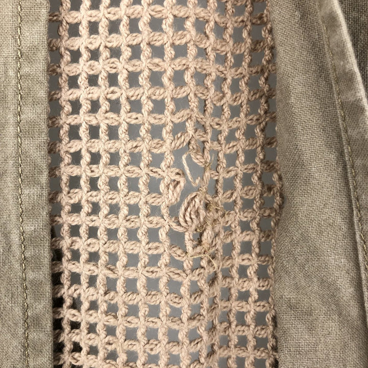 80'S Banana Republic Safari Vest Men's XL Size Vintage cotton Beige type Vintage Second Hand