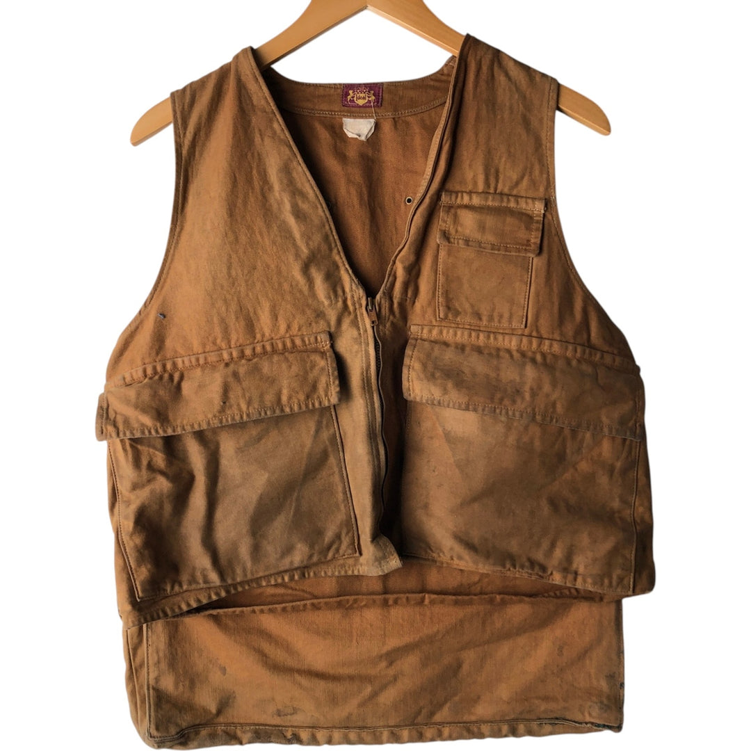 Vintage 1970'S Ideal Hunting Vest, Men's Size Medium unclear ocher yellow type Vintage Second Hand