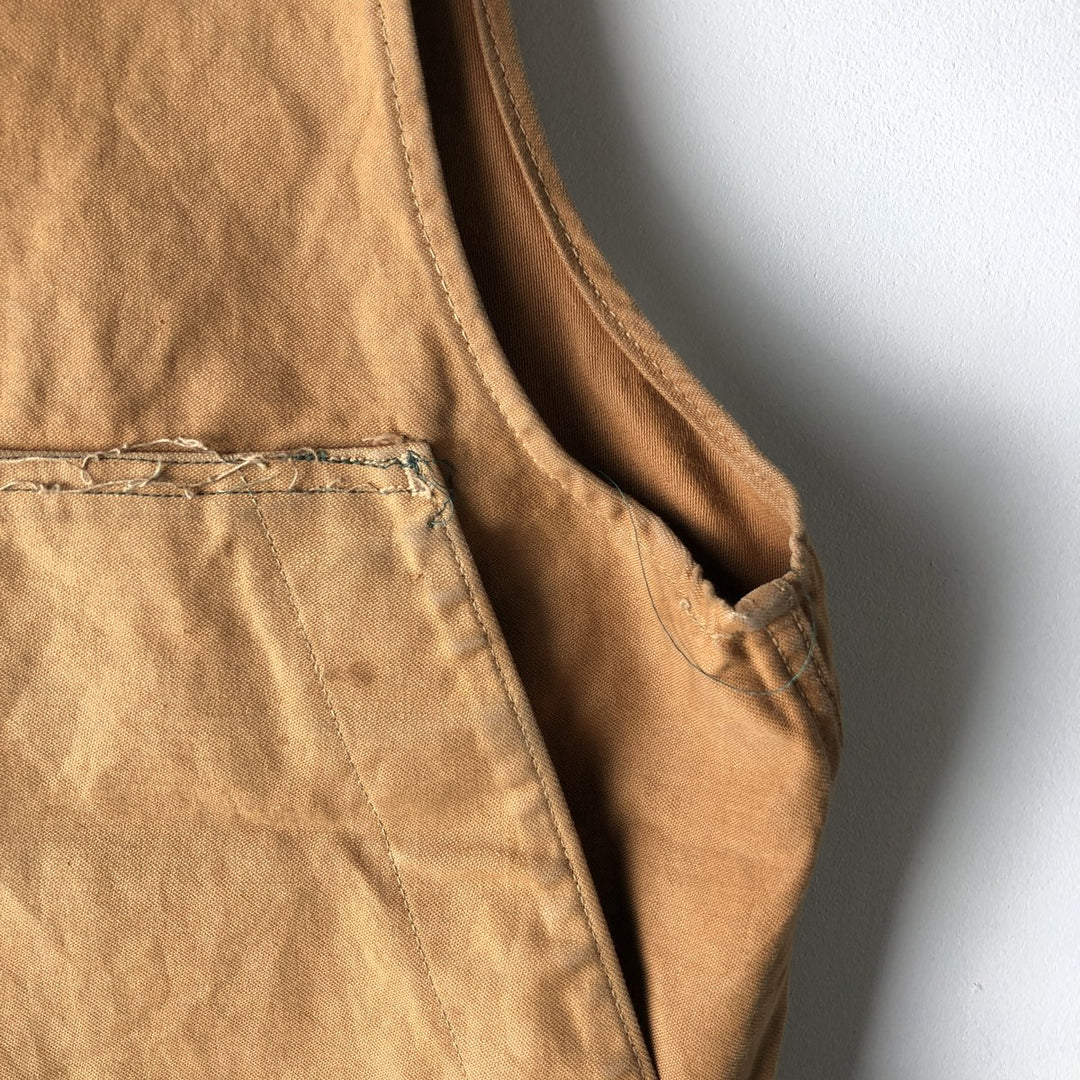 Vintage 1970'S Ideal Hunting Vest, Men's Size Medium unclear ocher yellow type Vintage Second Hand