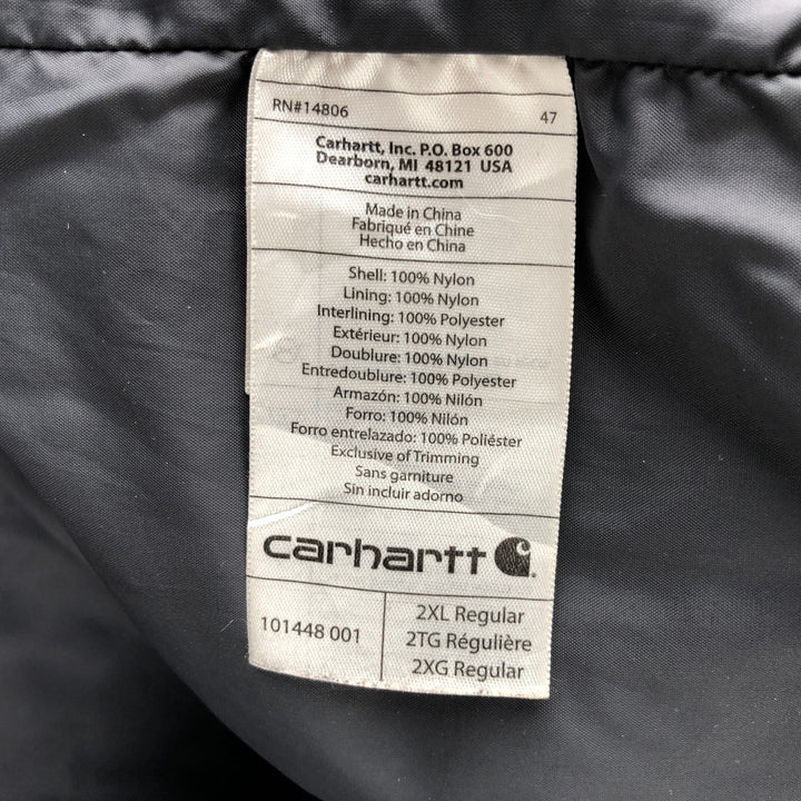 Carhartt Men's XXL Padded Vest Nylon black type Vintage Second Hand