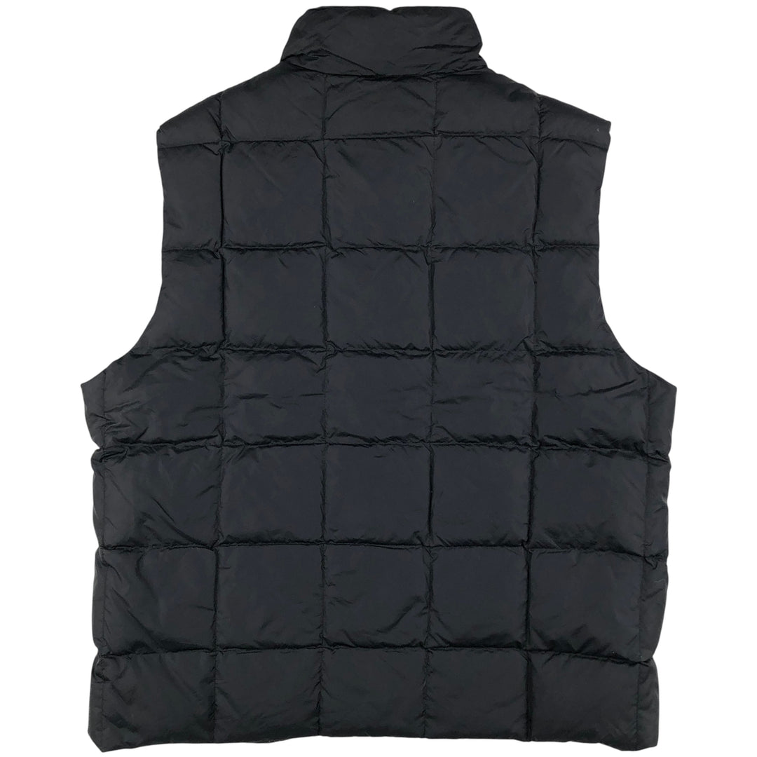 Eddie Bauer Goose Down Vest, Men's XL Size Nylon black type Vintage Second Hand