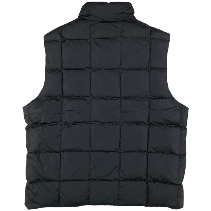 Eddie Bauer Goose Down Vest, Men's XL Size Nylon black type Vintage Second Hand