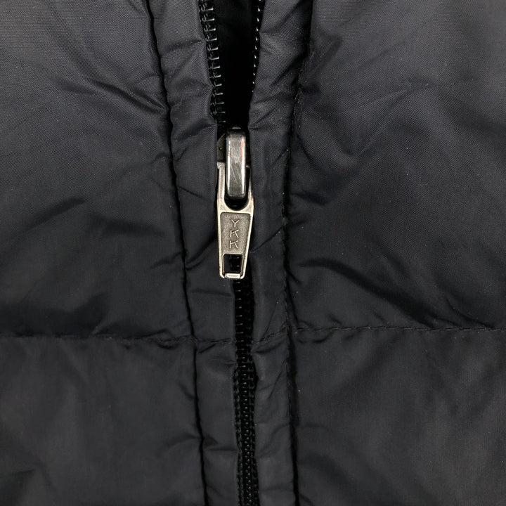 Eddie Bauer Goose Down Vest, Men's XL Size Nylon black type Vintage Second Hand