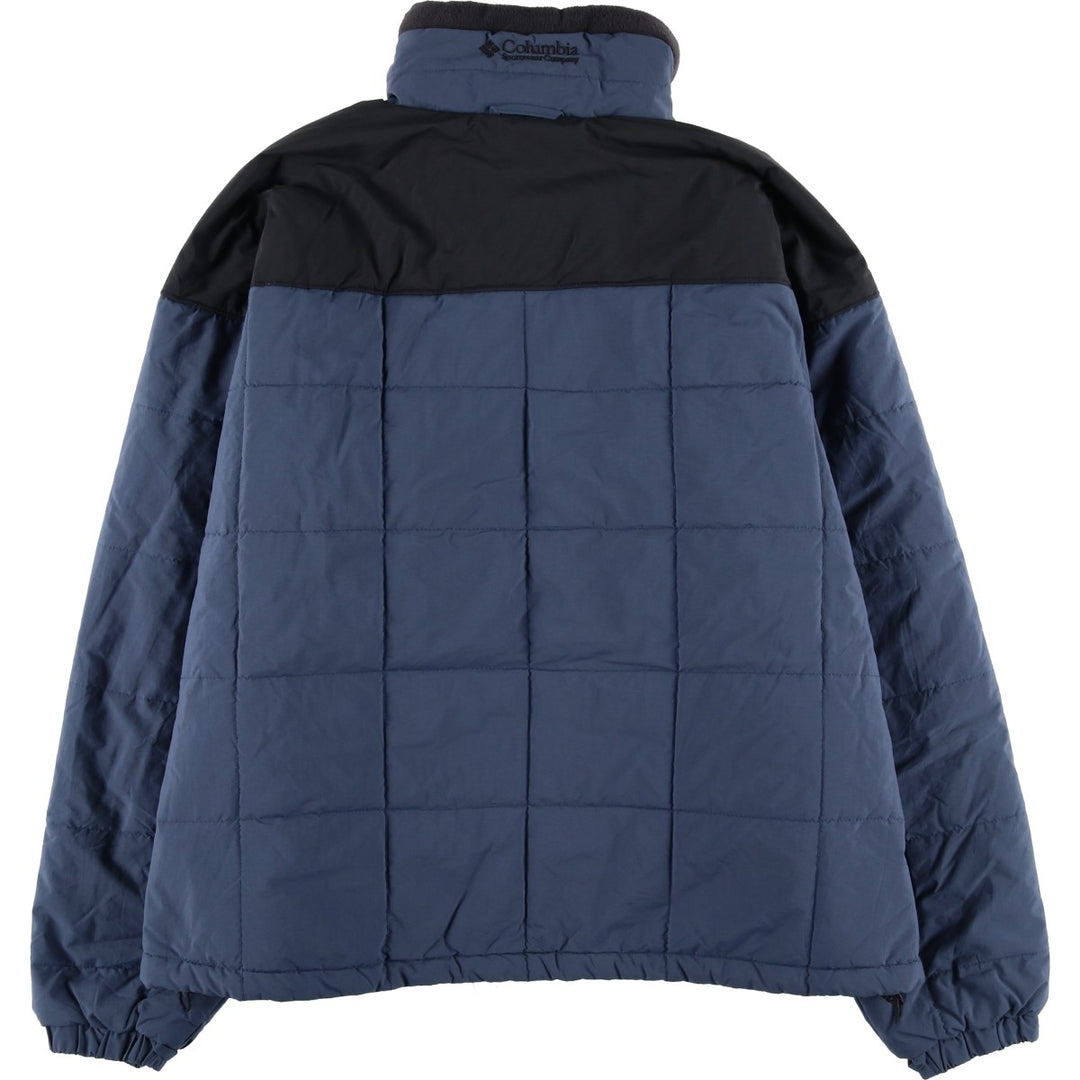 90s-00'S Columbia INTERCHANGE padded puffer jacket, men's size XL equivalent, vintage. Nylon navy blue type Vintage Second Hand