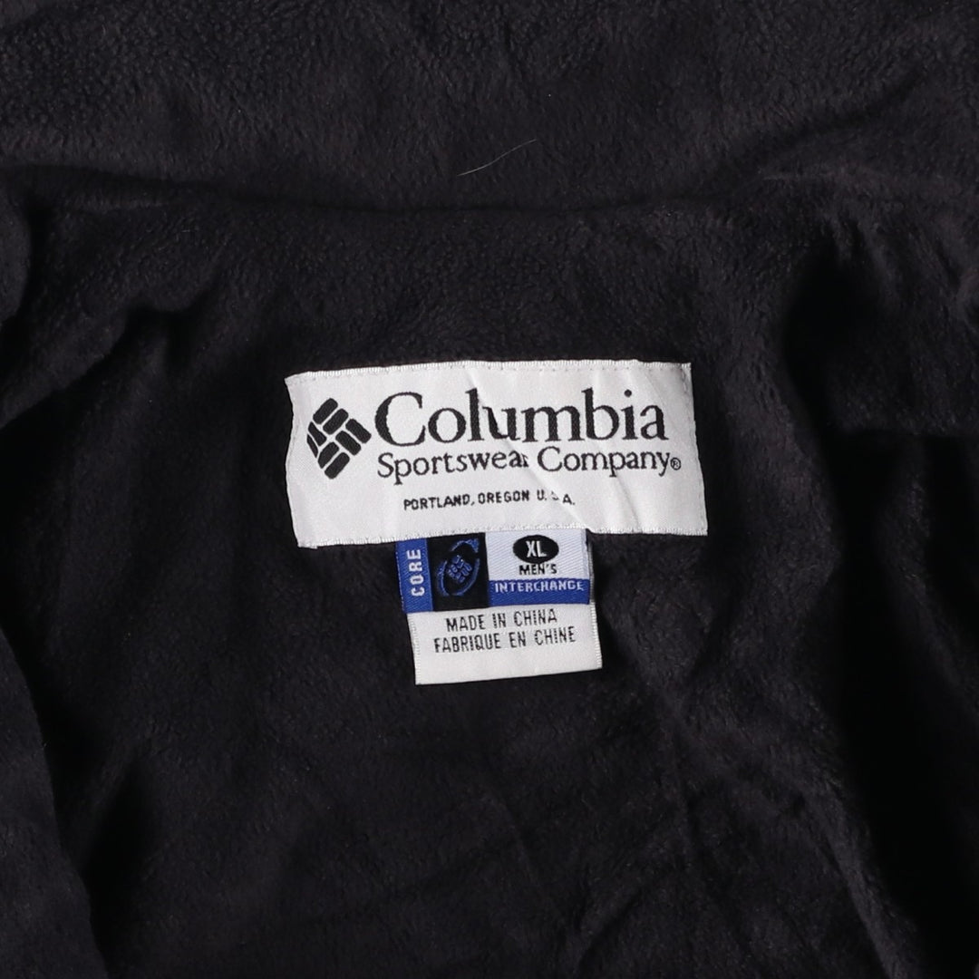 90s-00'S Columbia INTERCHANGE padded puffer jacket, men's size XL equivalent, vintage. Nylon navy blue type Vintage Second Hand