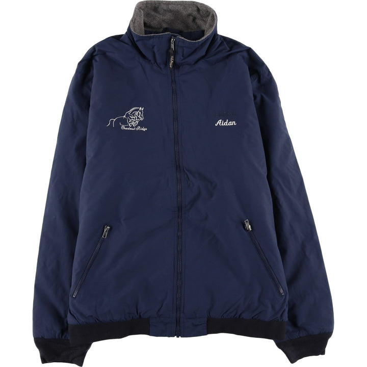 90s-00'S LLBean Men's XL Vintage Padded Puffer Jacket Nylon navy blue type Vintage Second Hand