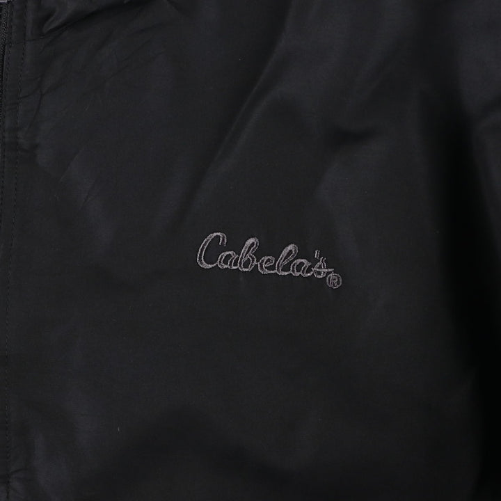 90s-00'S Cabelas Padded Puffer Jacket, Men's Size XL, Vintage polyester black type Vintage Second Hand