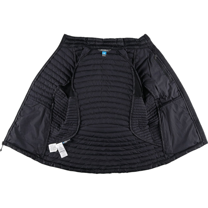 Eddie Bauer padded puffer jacket, women's size S polyester black type Vintage Second Hand