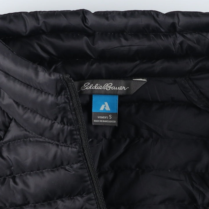 Eddie Bauer padded puffer jacket, women's size S polyester black type Vintage Second Hand