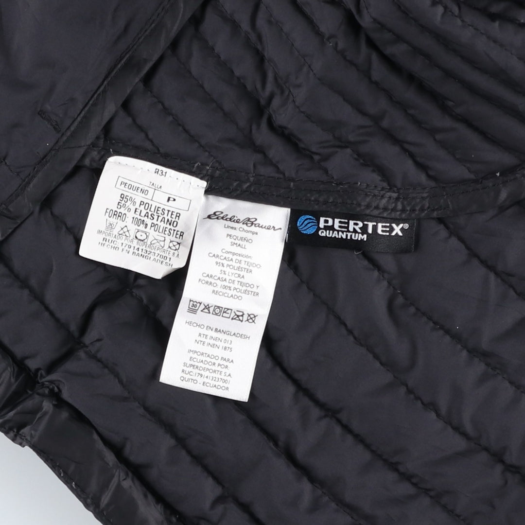 Eddie Bauer padded puffer jacket, women's size S polyester black type Vintage Second Hand