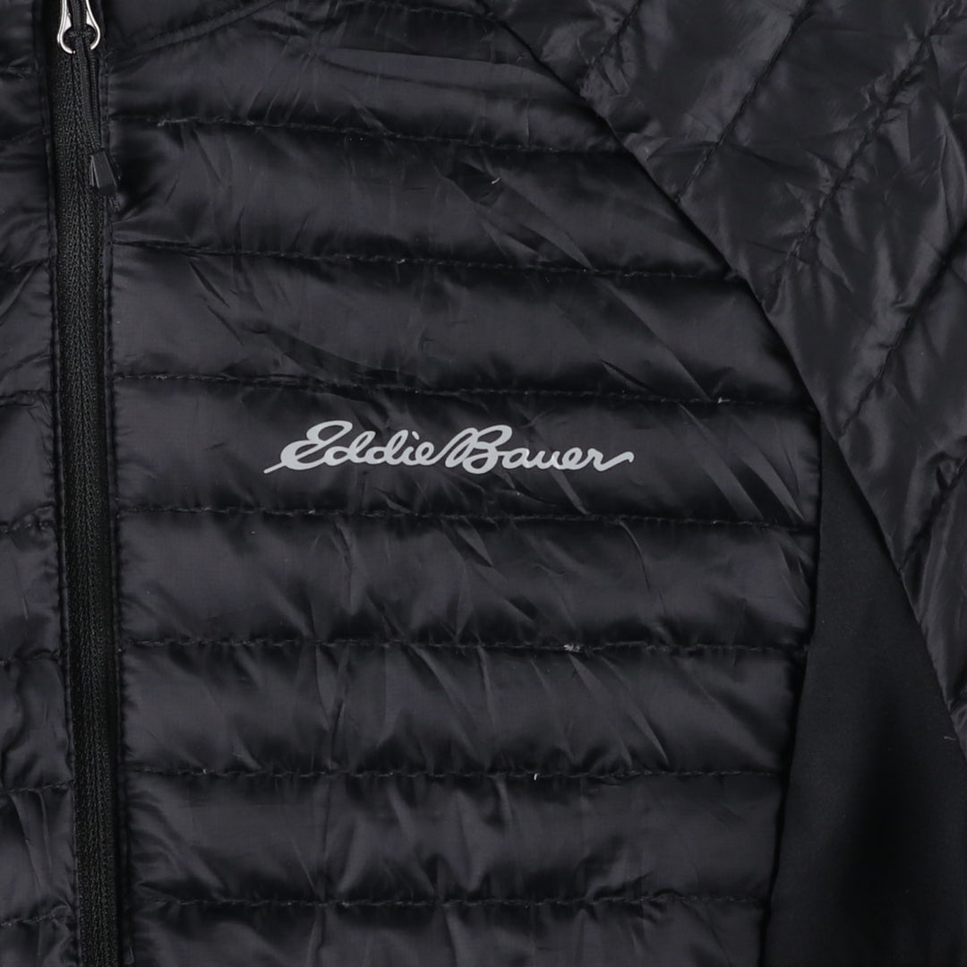 Eddie Bauer padded puffer jacket, women's size S polyester black type Vintage Second Hand