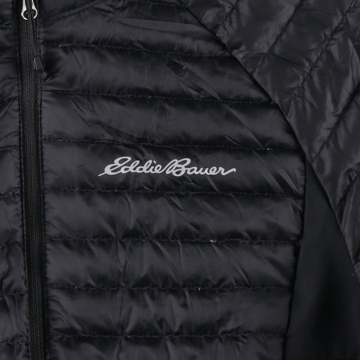 Eddie Bauer padded puffer jacket, women's size S polyester black type Vintage Second Hand