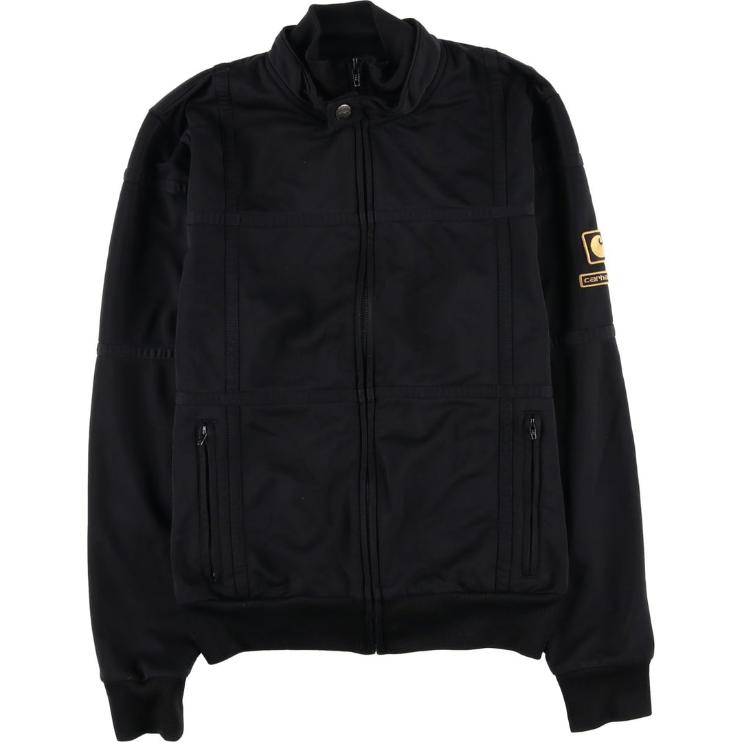Carhartt Jersey Track Jacket, Women's Size Small polyester black type Vintage Second Hand