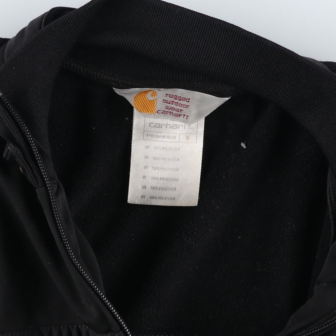 Carhartt Jersey Track Jacket, Women's Size Small polyester black type Vintage Second Hand