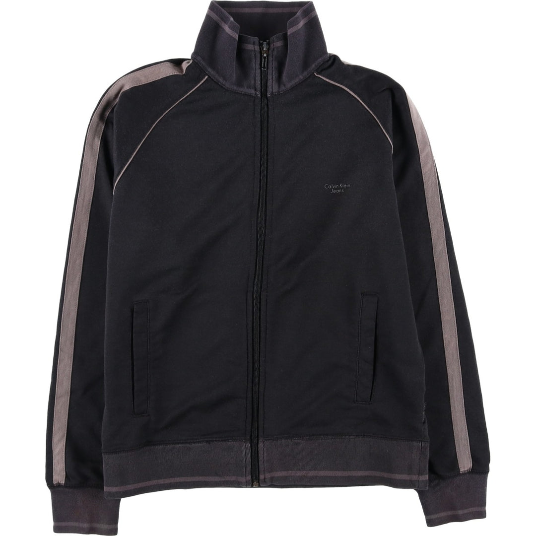 Calvin Klein Jeans Track Jacket, Women's Size Small cotton black type Vintage Second Hand