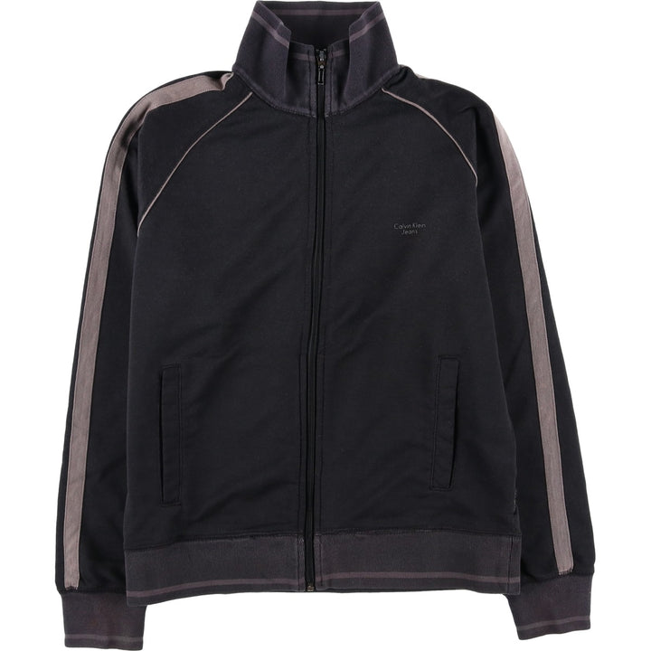 Calvin Klein Jeans Track Jacket, Women's Size Small cotton black type Vintage Second Hand
