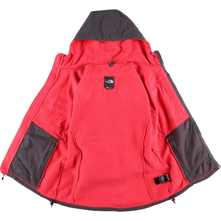 The North Face Denali Hoodie, Nylon and Fleece Parka, Women's, Size L polyester gray type Vintage Second Hand
