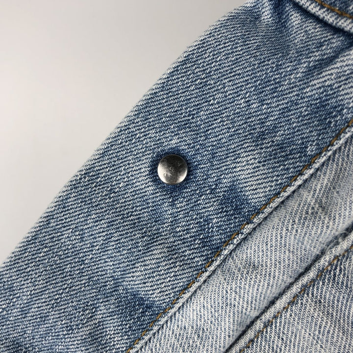 90'S Vintage Levi's 70491-04 Denim Vest, Men's Size L cotton Blue type light blue Vintage Second Hand