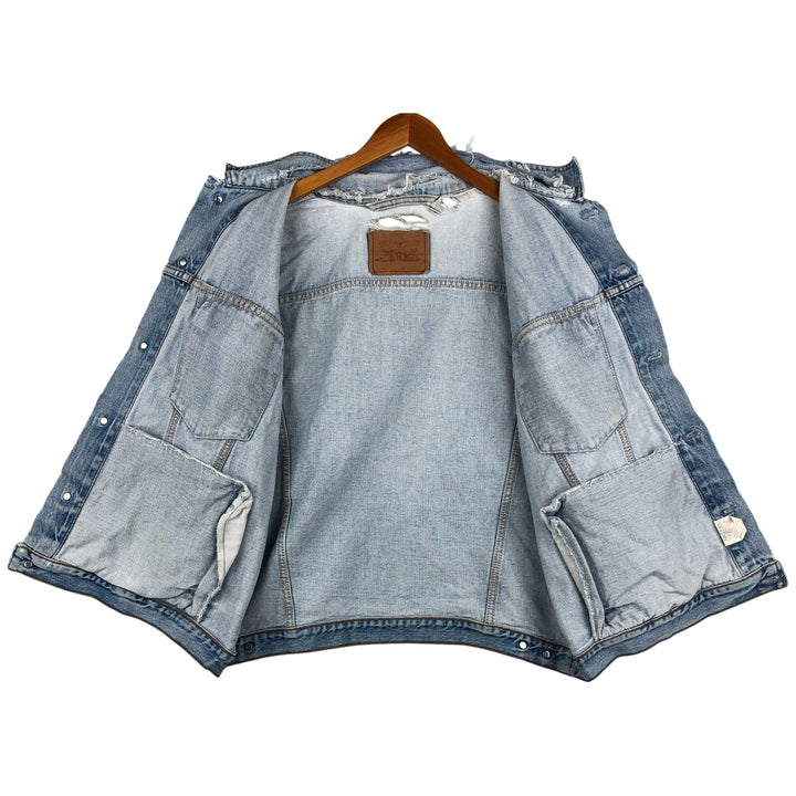 Vintage 90s-00'S Levi's Cut-Off Denim Vest, Made in Canada, Men's Size XL cotton Blue type light blue Vintage Second Hand