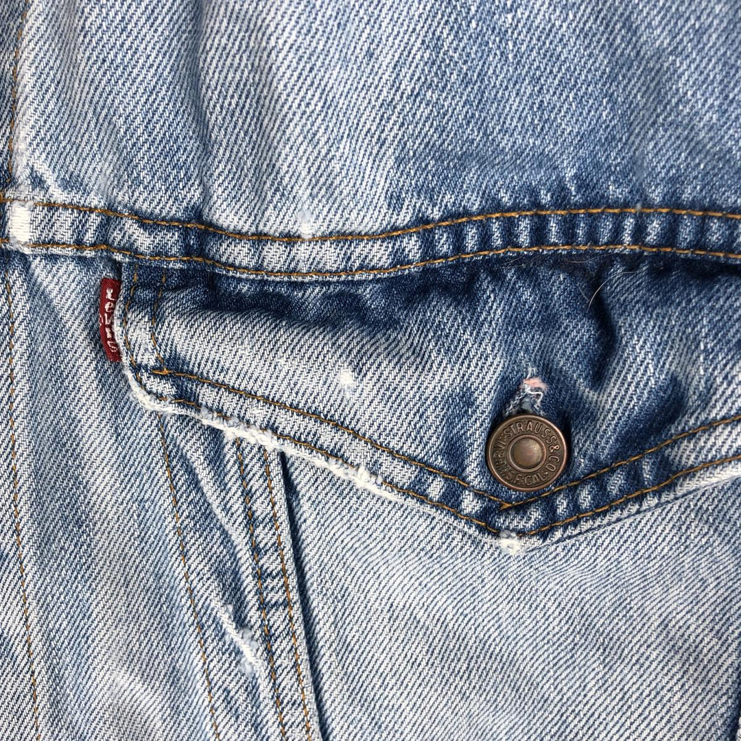 Vintage 90s-00'S Levi's Cut-Off Denim Vest, Made in Canada, Men's Size XL cotton Blue type light blue Vintage Second Hand