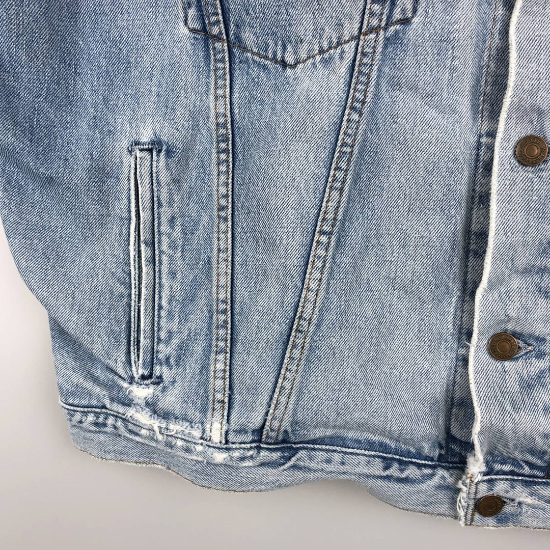 Vintage 90s-00'S Levi's Cut-Off Denim Vest, Made in Canada, Men's Size XL cotton Blue type light blue Vintage Second Hand