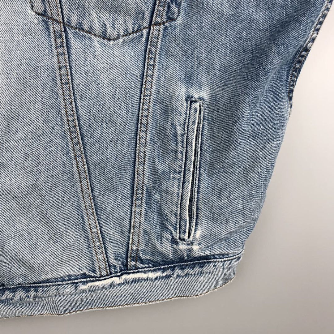 Vintage 90s-00'S Levi's Cut-Off Denim Vest, Made in Canada, Men's Size XL cotton Blue type light blue Vintage Second Hand