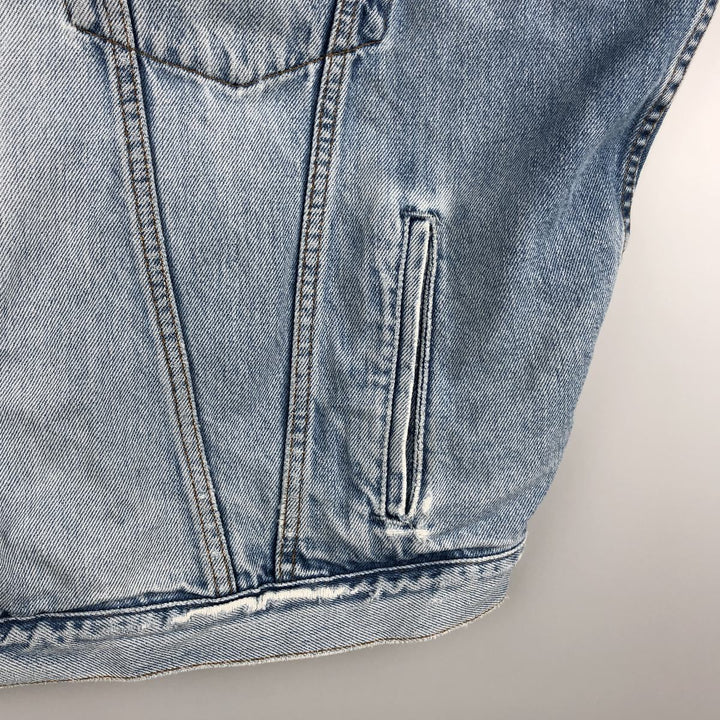 Vintage 90s-00'S Levi's Cut-Off Denim Vest, Made in Canada, Men's Size XL cotton Blue type light blue Vintage Second Hand