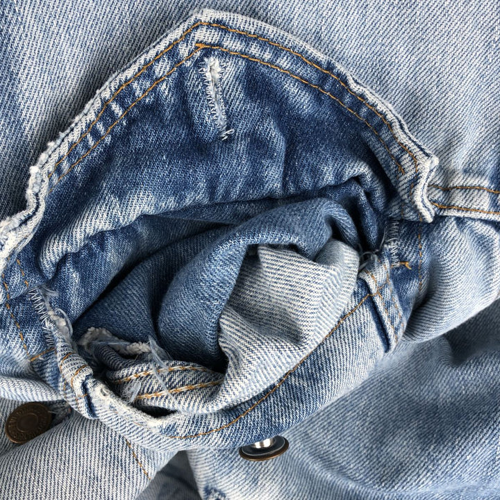 Vintage 90s-00'S Levi's Cut-Off Denim Vest, Made in Canada, Men's Size XL cotton Blue type light blue Vintage Second Hand