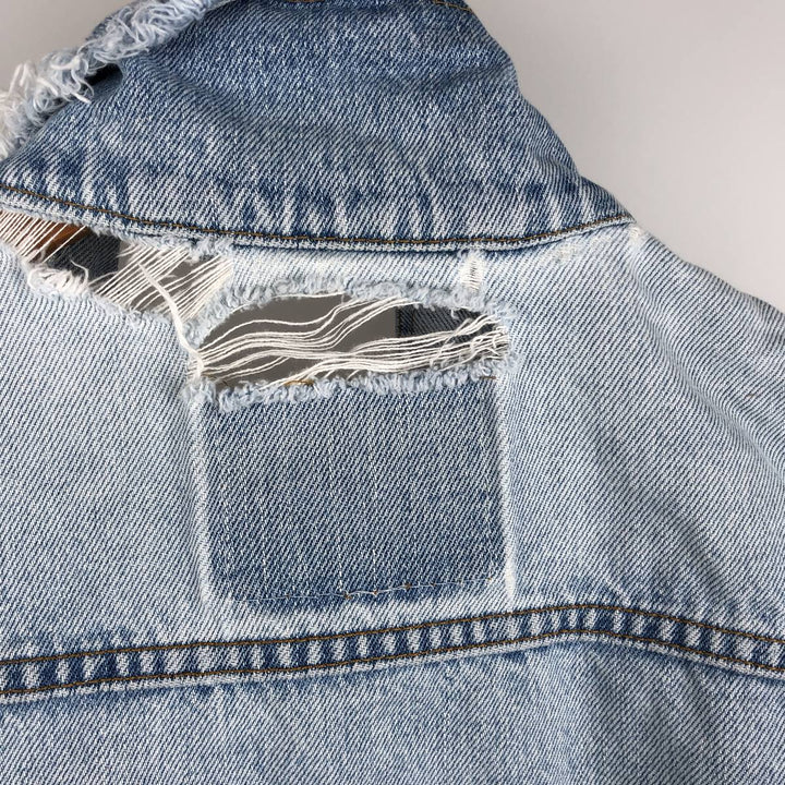 Vintage 90s-00'S Levi's Cut-Off Denim Vest, Made in Canada, Men's Size XL cotton Blue type light blue Vintage Second Hand