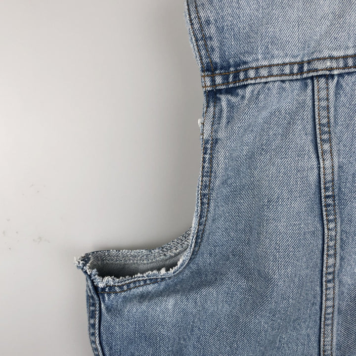 Vintage 90s-00'S Levi's Cut-Off Denim Vest, Made in Canada, Men's Size XL cotton Blue type light blue Vintage Second Hand
