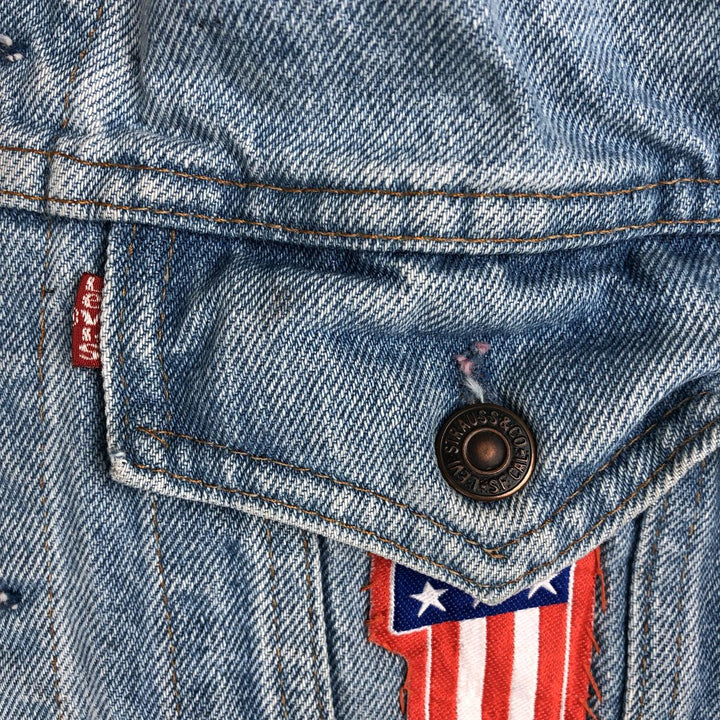 90'S Levi's 75505-0212 Cut-Off Denim Vest, Men's Size L, Vintage unclear Blue type light blue Vintage Second Hand