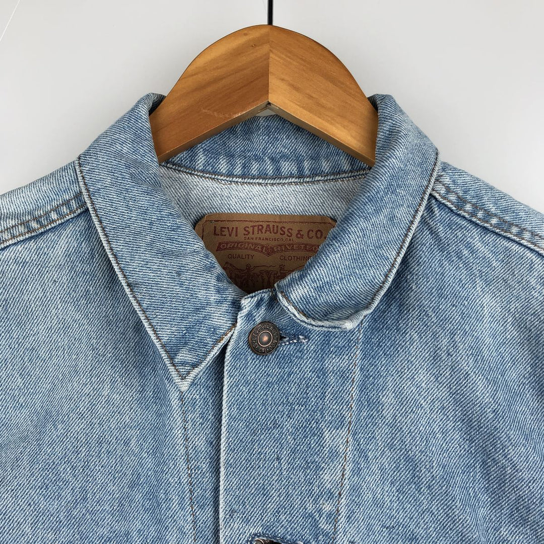 90'S Levi's 75505-0212 Cut-Off Denim Vest, Men's Size L, Vintage unclear Blue type light blue Vintage Second Hand