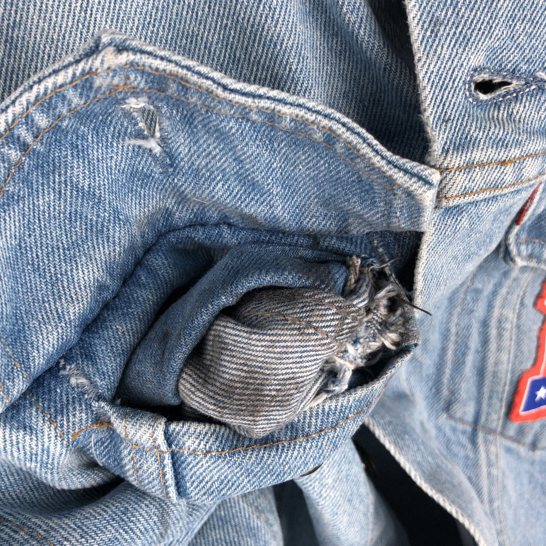 90'S Levi's 75505-0212 Cut-Off Denim Vest, Men's Size L, Vintage unclear Blue type light blue Vintage Second Hand