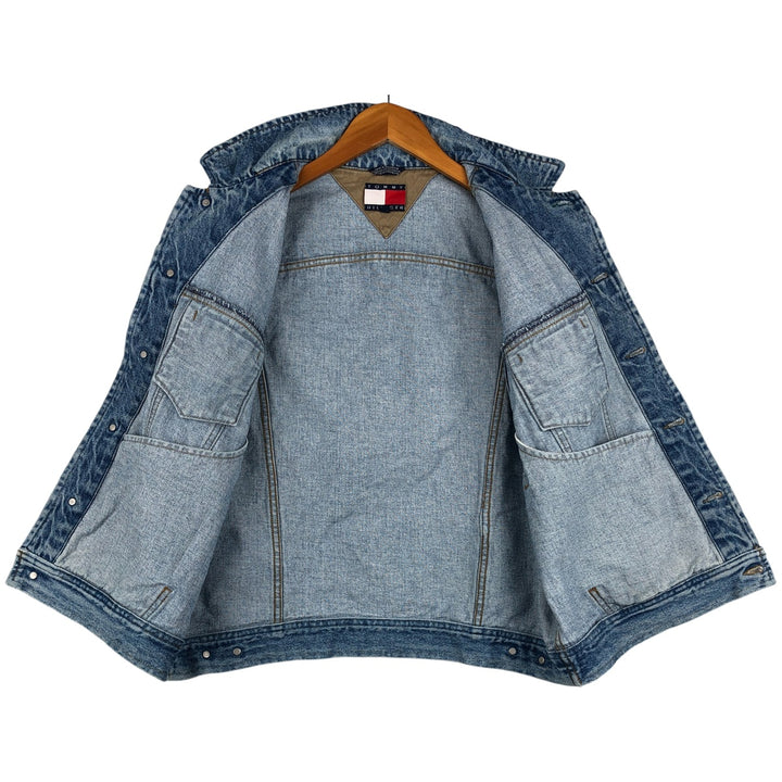Vintage 90'S Tommy Hilfiger denim vest, size M, men's cotton blue type Vintage Second Hand