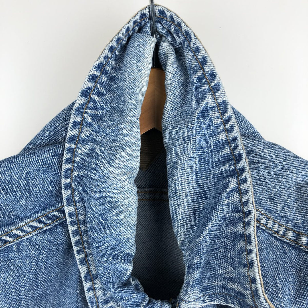 Vintage 90'S Tommy Hilfiger denim vest, size M, men's cotton blue type Vintage Second Hand