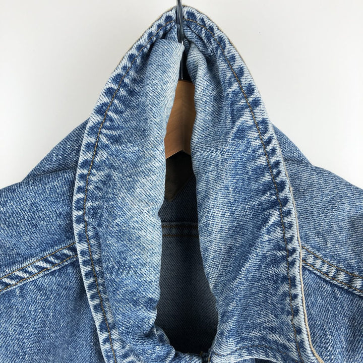 Vintage 90'S Tommy Hilfiger denim vest, size M, men's cotton blue type Vintage Second Hand