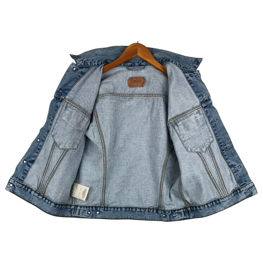 Vintage 90'S Levi's 70401-02 Euro Model Denim Vest, Men's Size L cotton Blue type light blue Vintage Second Hand