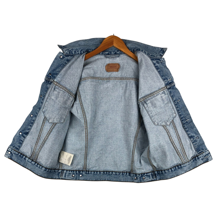 Vintage 90'S Levi's 70401-02 Euro Model Denim Vest, Men's Size L cotton Blue type light blue Vintage Second Hand