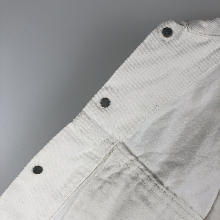 Vintage 1980'S Levi's Advertising Denim Vest (60514-0251), Made in USA, Men's Size Small cotton white type Vintage Second Hand