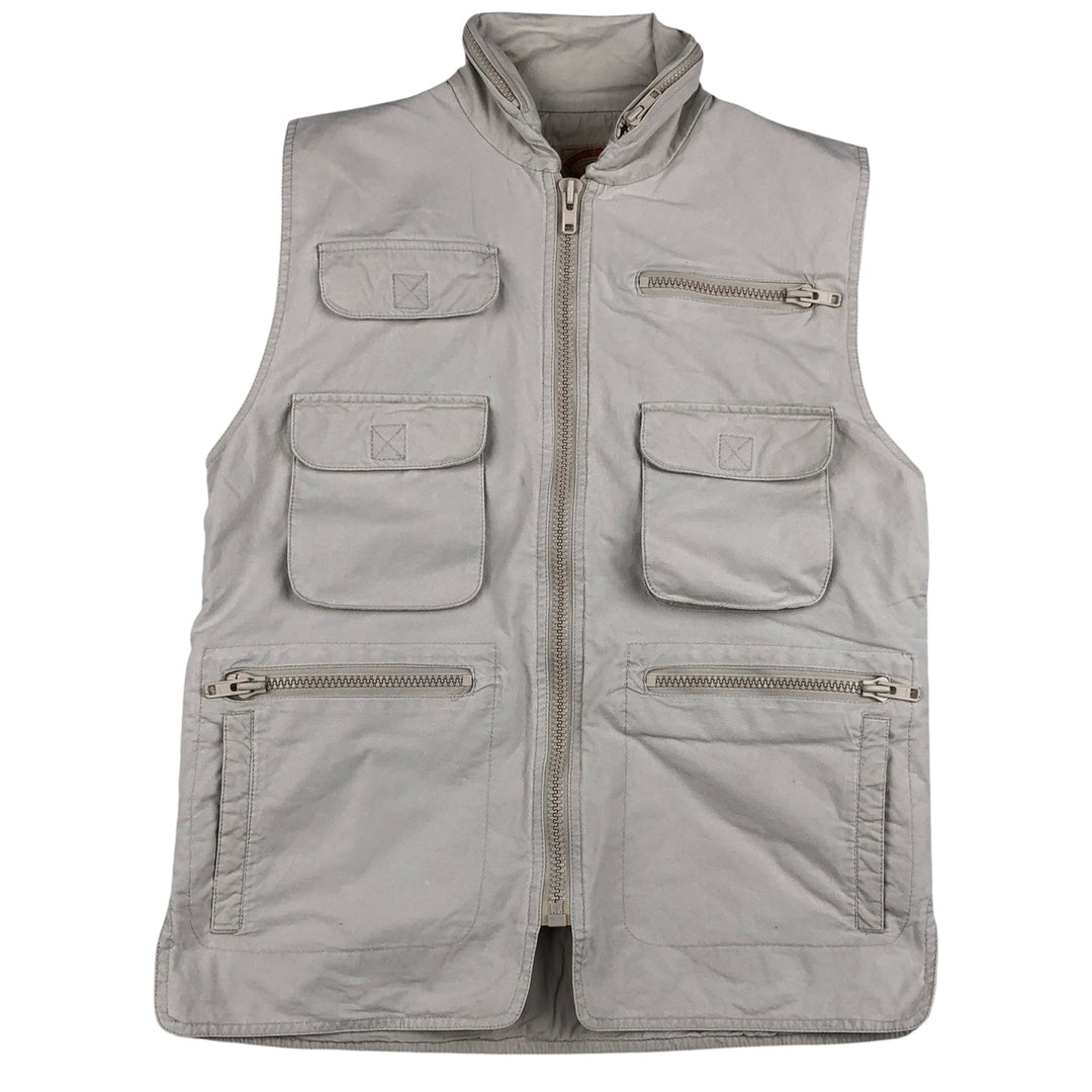 80'S Banana Republic Safari Vest, Men's Size S, Vintage cotton white type Vintage Second Hand