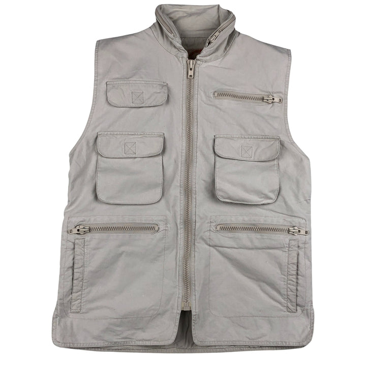 80'S Banana Republic Safari Vest, Men's Size S, Vintage cotton white type Vintage Second Hand